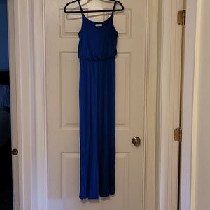 Royal blue maxi dress